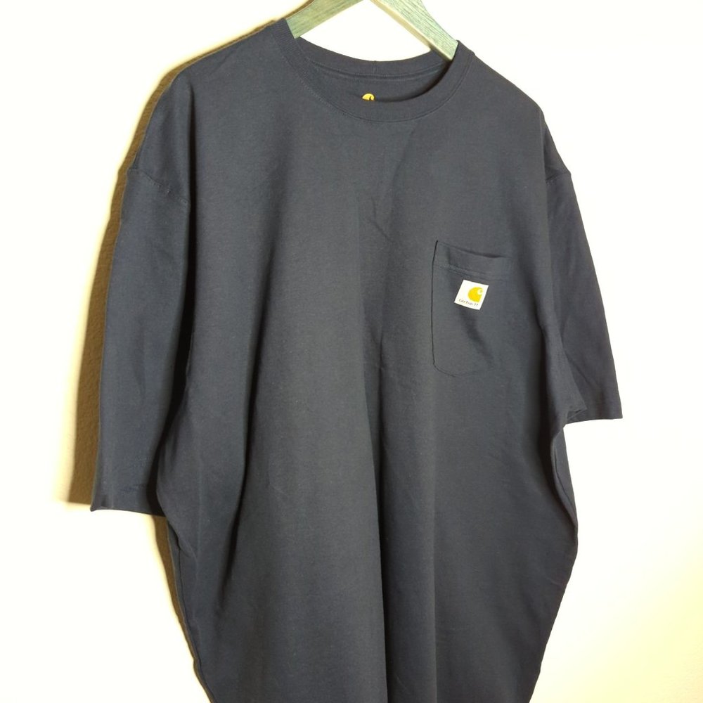 Carhartt Heavy Duty Navy Blue Tee